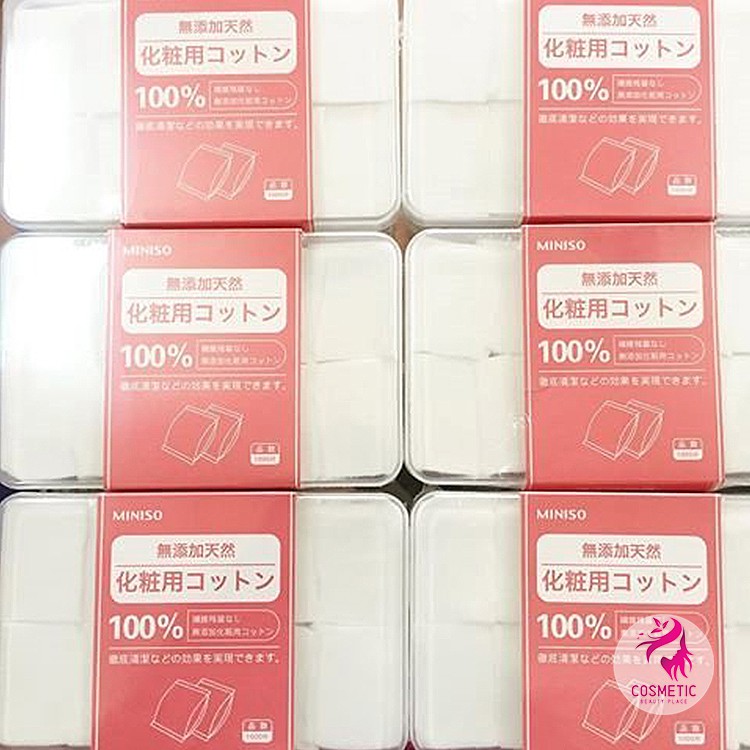 Hộp Bông Tẩy Trang Miniso 1000 miếng P158 | BigBuy360 - bigbuy360.vn