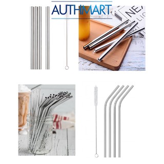 Set ống hút inox 304 kèm cọ rửa