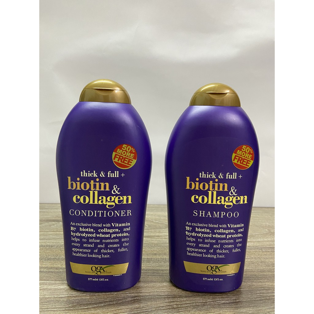 Lẻ Dầu Gội Biotin Collagen [Hàng Chính Hãng] Chống Rụng Tóc Và Kích Thích Mọc Tóc Nhanh, Hương Thơm Dịu, 577m