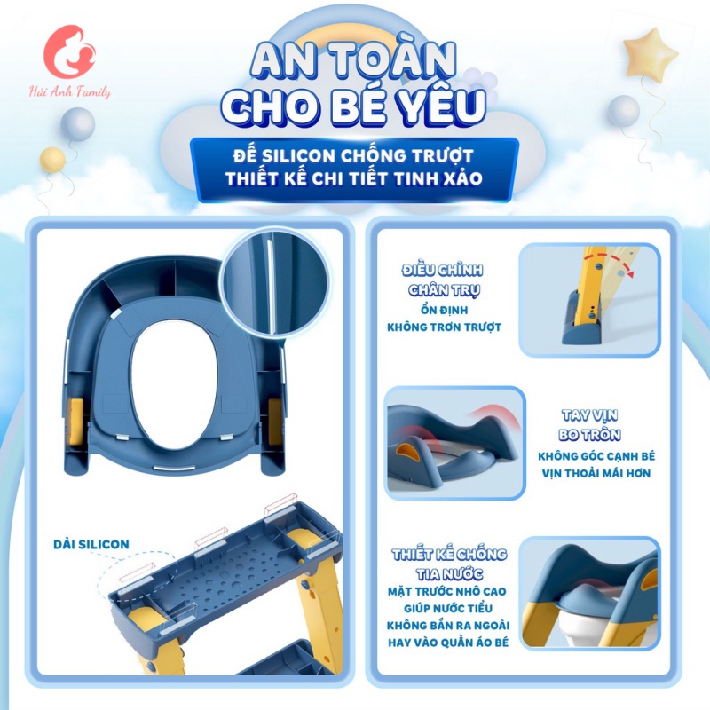 Bệ thu nhỏ bồn cầu có thang đi vệ sinh cho hàng chuẩn cao cấp nhất thị trường
