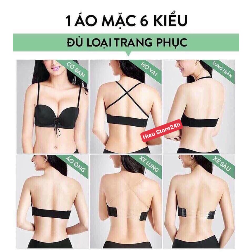 Áo Ngực Su Đúc Dây Rút Nâng Ngực Tạo Khe, Áo Lót Su Chống Tụt (kèm dây trong) - 368