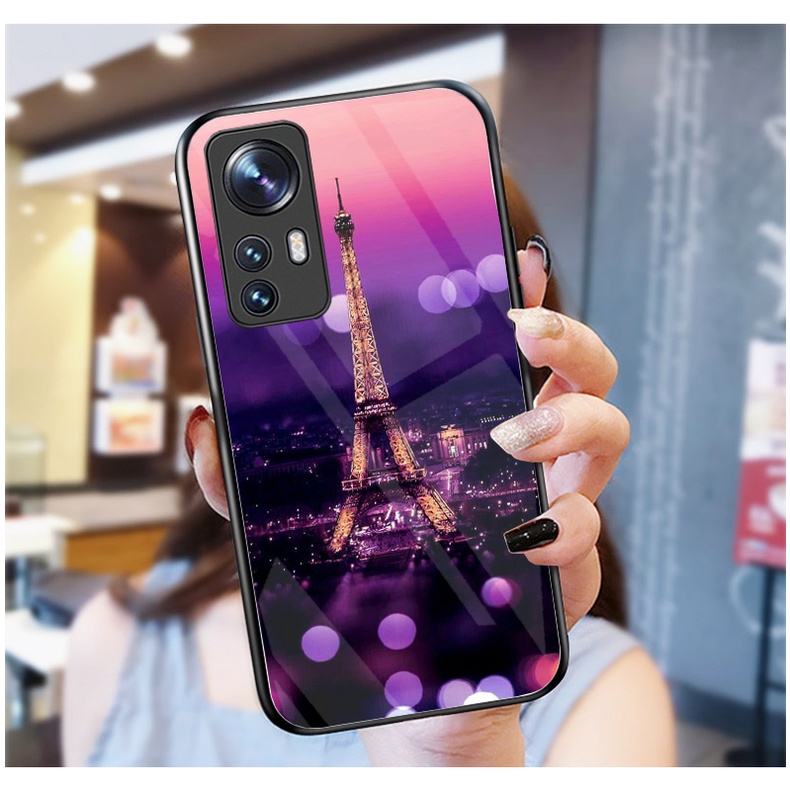 Ốp Lưng XIAOMI 12 5G ,12X, 12T,12 PRO mặt kính cường lực cao cấp