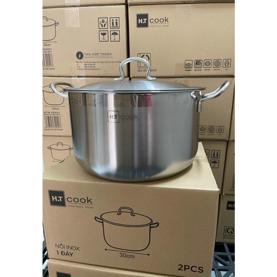 NỒI LUỘC GÀ INOX CAO CẤP HT COOK 30CM DUNG TÍCH TRÊN 8 LÍT - 🆘HÀNG ĐỘC HIẾM VỀ SỐ LƯỢNG CÓ HẠN Ạ!!