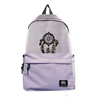 Balo nam nữ unisex thời trang Hàn quốc BEEGEE 043 hoạ tiết lông chim độc lạ