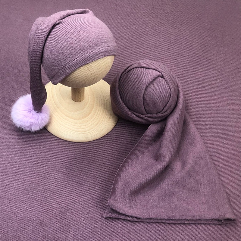 Set 2 Món Gồm Chăn + Mũ Trùm Đầu + Khăn Quấn Ngủ Cho Bé Sơ Sinh