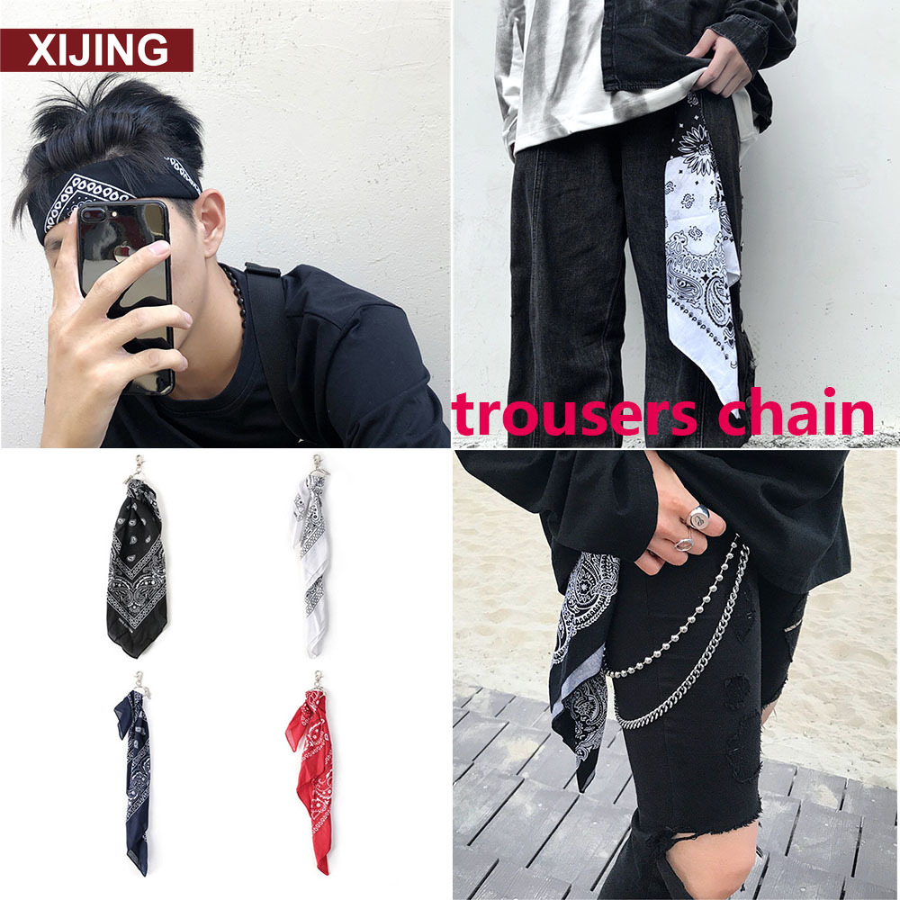 【COD】Khăn Quàng Cổ/Quần Dài Hình Vuông Cỡ Nhỏ In Họa Tiết Hoa Phong Cách Hip Hop Cổ Điển Thời Trang