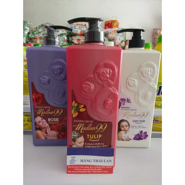Sữa Tắm MADINO 99 MENTHOL Hương Hoa 1200ml - Thái Lan