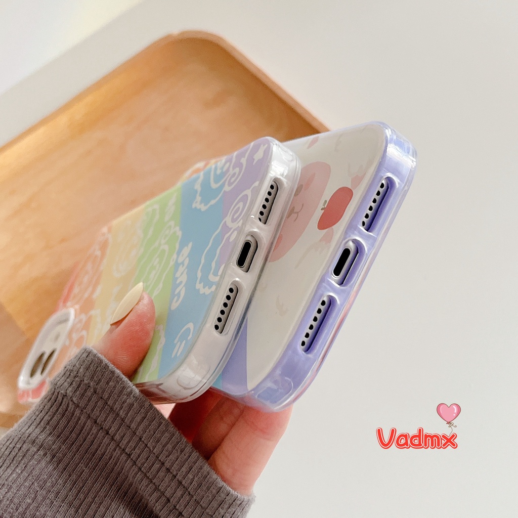 Ốp Điện Thoại Chống Sốc 3 Trong 1 Hình Cừu Cho iPhone 13 12 11 Pro Max X XR XS Max 8 7 6 6S Plus SE 2020