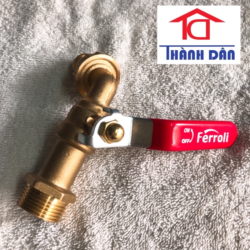 VÒI HỒ Vòi đồng xả nước DN15 1/2 DN20 3/4 FERROLI chất lượng cao lắp đặt chậu rửa nhà bếp