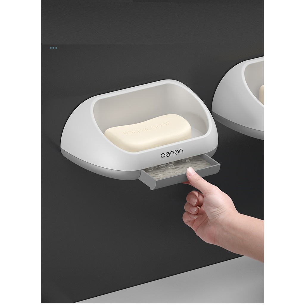 Khay Đựng Xà Bông OENON chất liệu nhựa ABS cao cấp lắp đặt dán tường nhà tắm