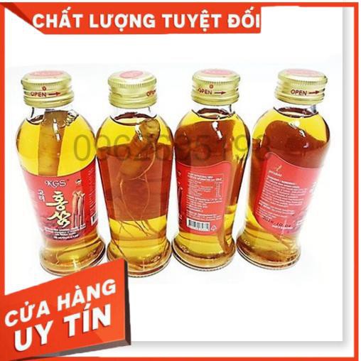 Nước Sâm có củ KGS Hàn Quốc hộp 10 chai - 120ml (Korean Red Ginseng Liquid) 500.000- 45