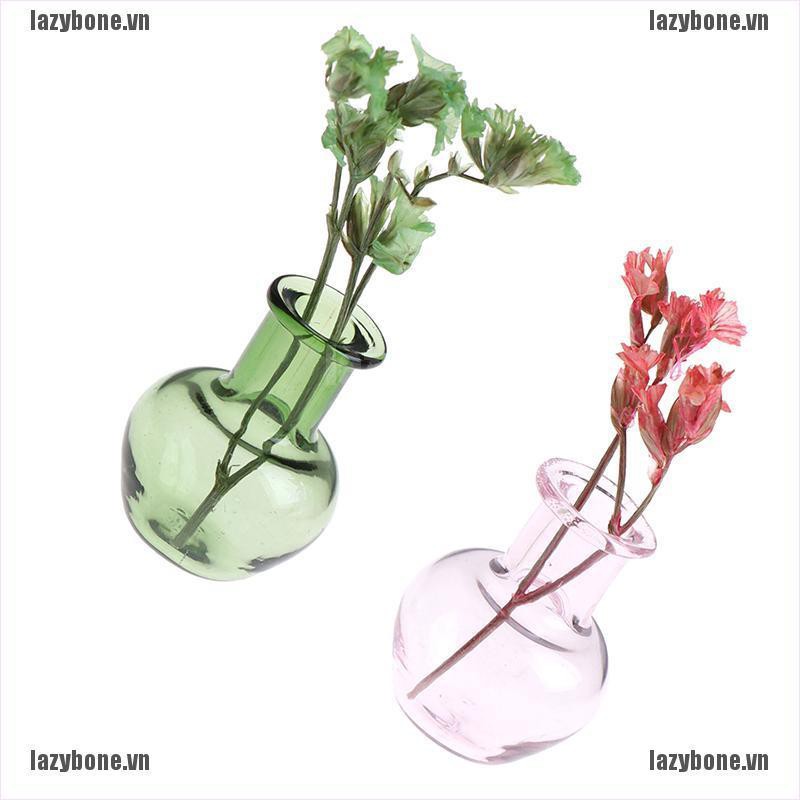 Bình Hoa Thủy Tinh Trang Trí Nhà Búp Bê Tỉ Lệ 1: