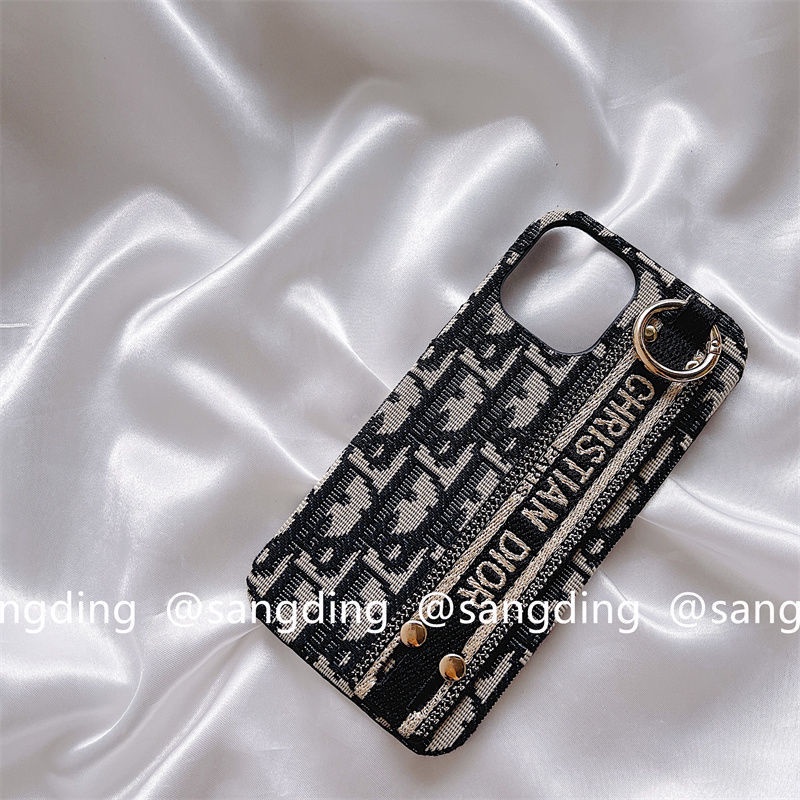 ! Dior! Ốp Điện Thoại Thêu Hình Dễ Thương Cho IPhone 12/12Pro 12 11 Pro Max IPhone 7/8 Pro X XR XS