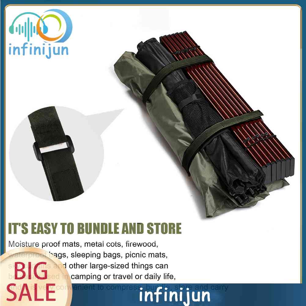 Bộ 2 Dây Dán Cố Định Túi Hàng Hóa Cho Hoạt Động Cắm Trại Ngoài Trời