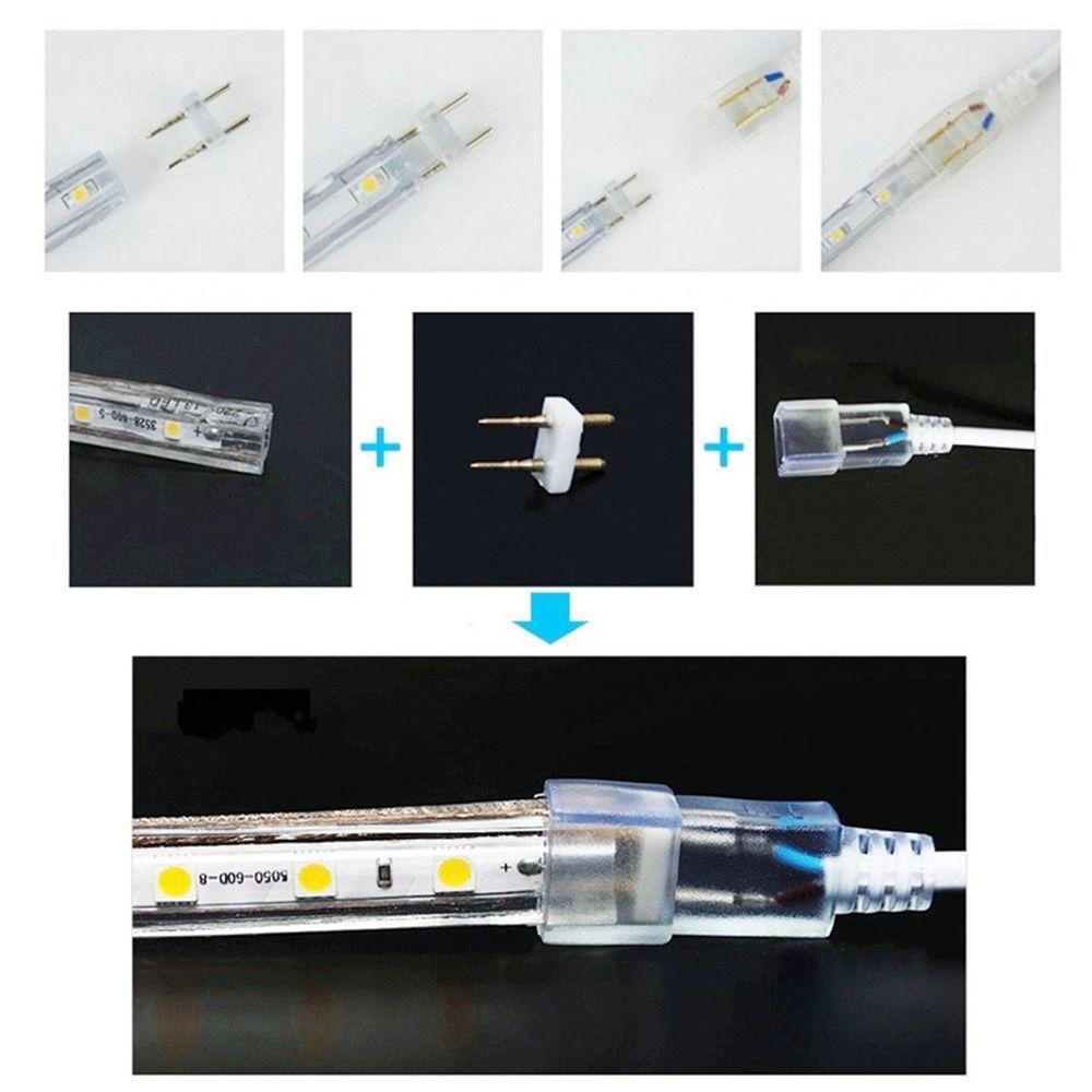 HARRIETT Ổ CắM Dây ĐèN LED 2 Pin AC220V NhiềU MàU ThờI Trang