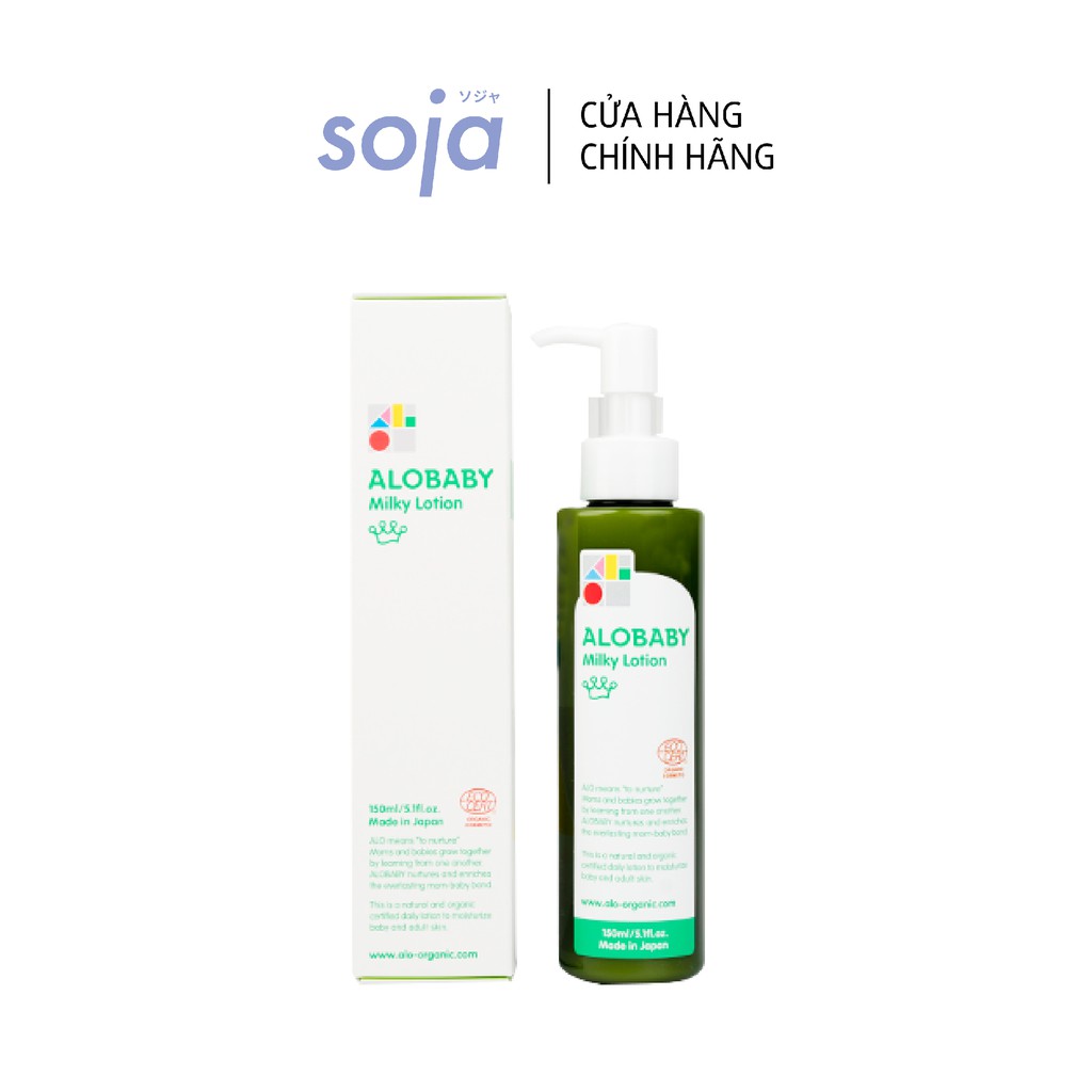 Sữa Dưỡng Da Alobaby Organic Cho Mẹ Và Trẻ Sơ Sinh Alobaby Milky Lotion 150mL