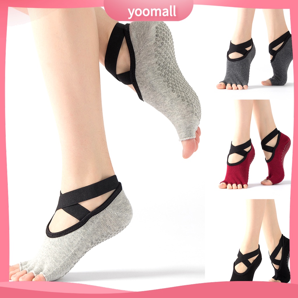 Tất Hở Ngón Tập Múa Ba Lê Thoáng Khí Chống Trượt Cho Nữ
