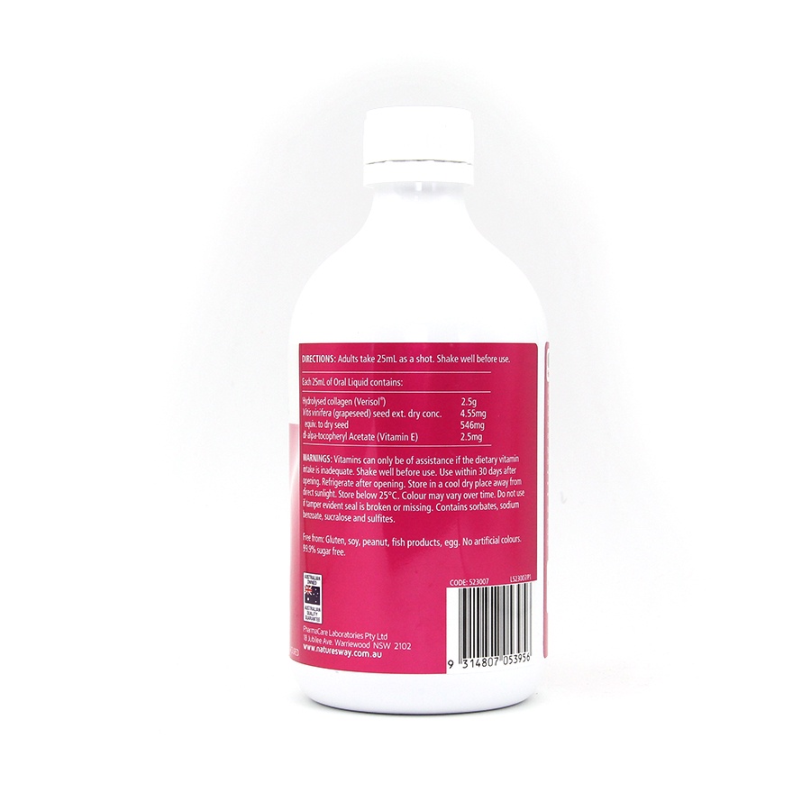 Combo 2 Hộp Collagen Thủy Phân Dạng Nước NATURE'S WAY Beauty Collagen Liquid Bổ Sung Collagen Giúp Sáng Da 500ml/hộp
