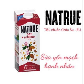 Sữa hạt NATRUE vị Hạnh Nhân Yến mạch- tiêu chuẩn EU 1000ml