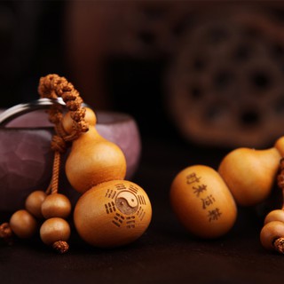 [ Sale ] MÓC KHÓA GỖ HỒ LÔ bằng chất liệu gỗ trừ tà