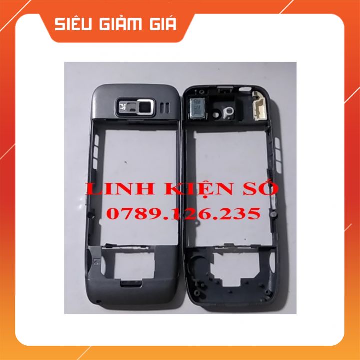 SƯỜN NOKIA E52 MÀU XÁM