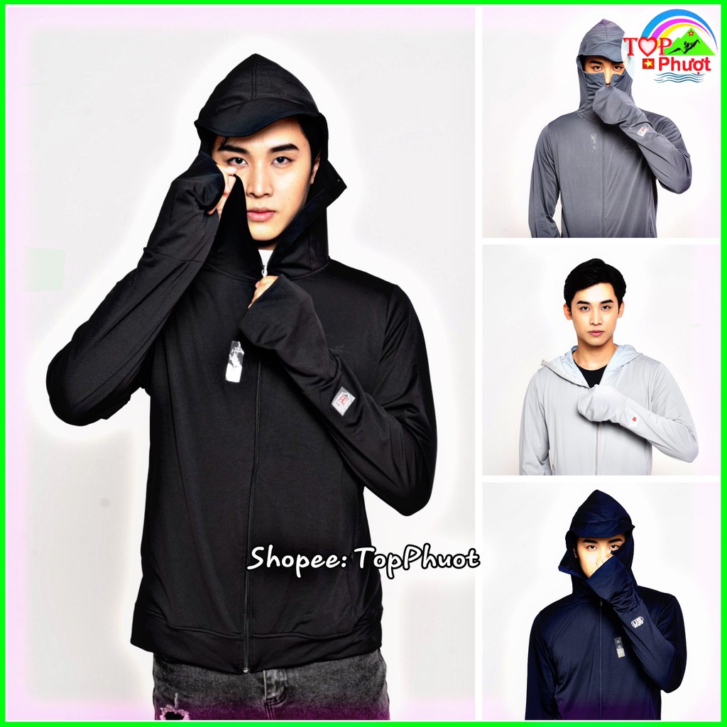 Áo khoác chống nắng nam nữ kiểu Ninja - Áo chống nắng nam nữ vải cao cấp kim cương thoáng mát