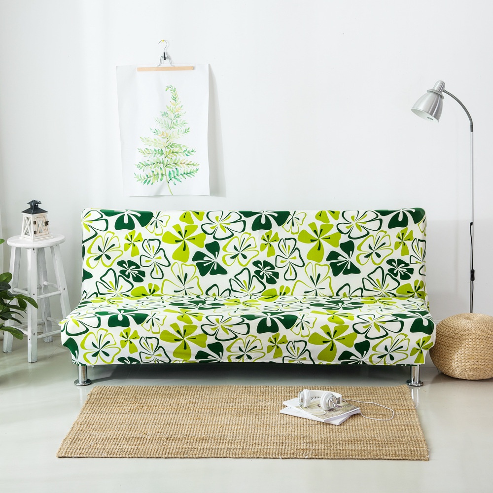 Vỏ Bọc Ghế Sofa Không Tay Vịn Co Giãn Thoáng Khí Có Thể Gập Lại