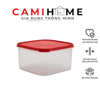 Hộp bảo quản thực phẩm Modular Mate Square 2.6L Tupperware hộp trữ đồ khô bánh kẹo nhựa nguyên sinh an toàn