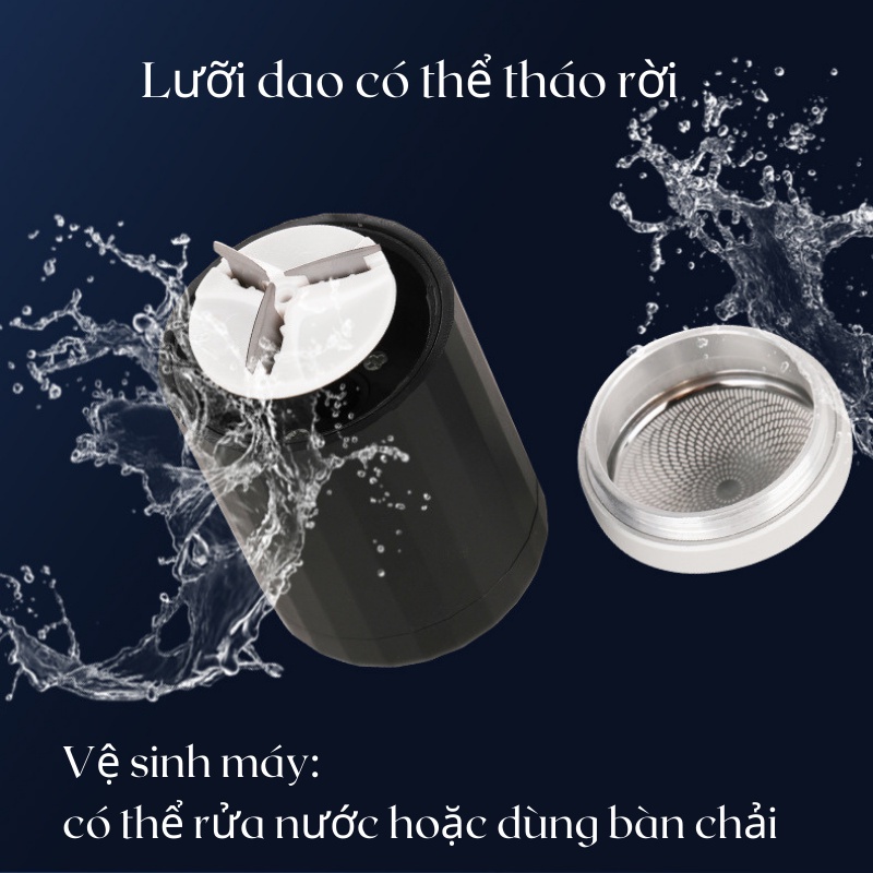 Máy Cạo Râu Mini Bugu Stardom BR-228 Ba Lưỡi Sát Chân Lông Sạc Nhanh Chống Nước