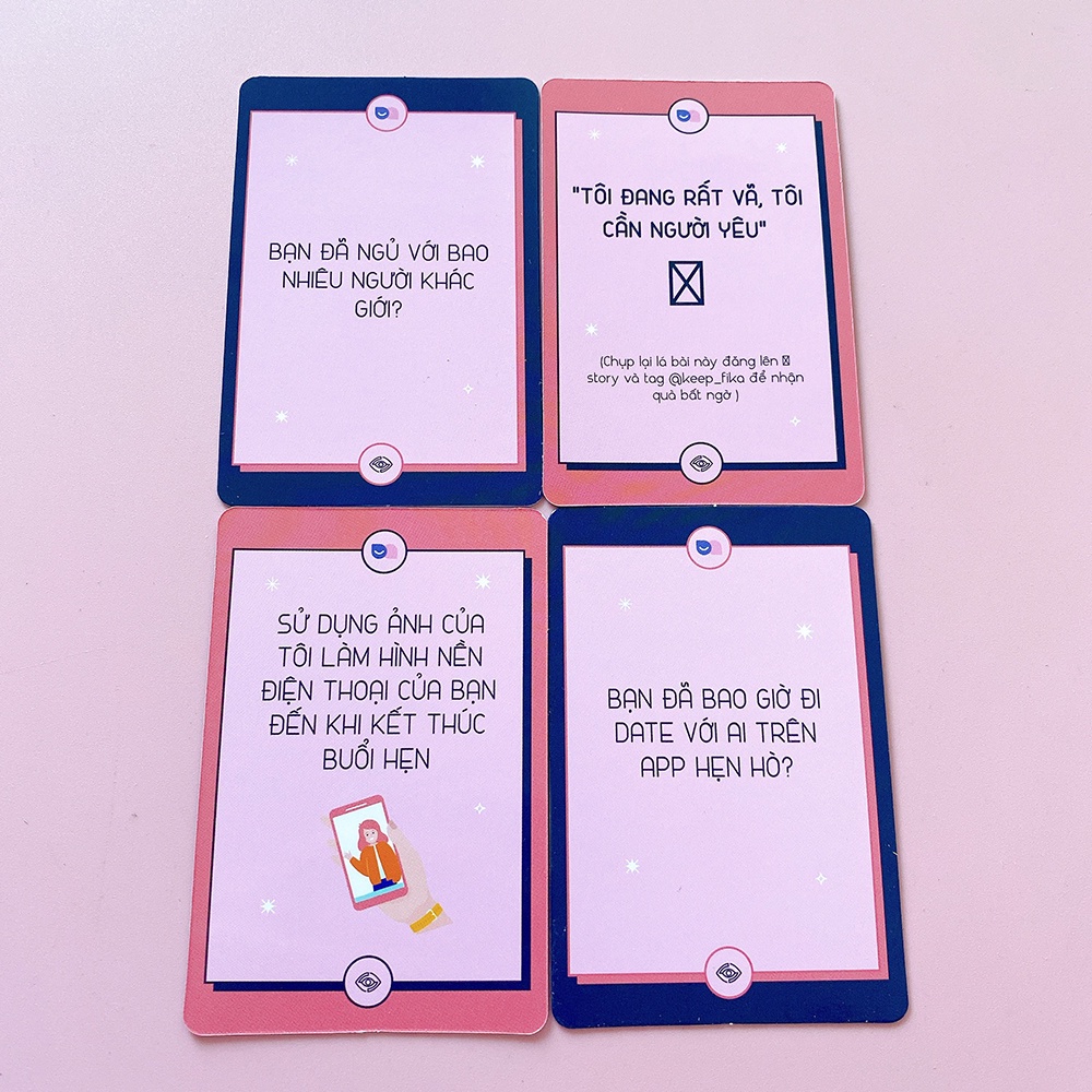 Bộ Bài Cặp Đôi Date Đi Drinking Game 40 Lá Tình Yêu Chinh Phục Trái Tim Crush Dành Cho Những Buổi Hẹn Hò Thú Vị DATEDI