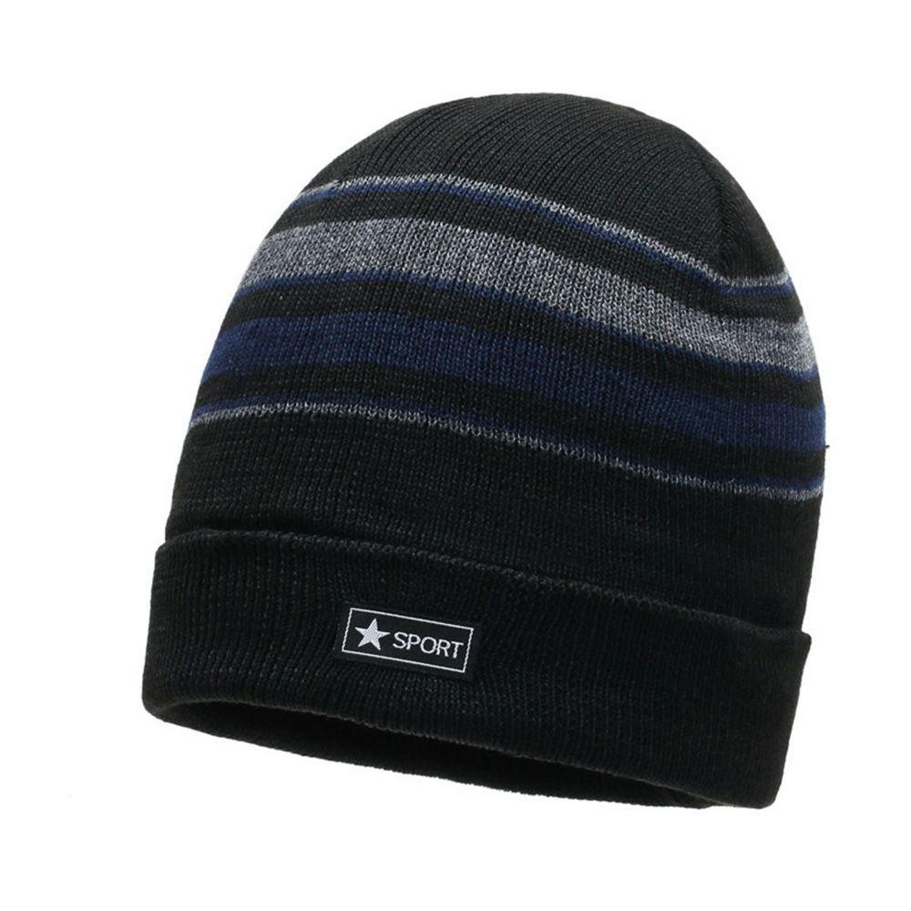 Mũ Beanie Dệt Kim Họa Tiết Kẻ Sọc Thời Trang Thường Ngày Mới Cho Nam Và Nữ