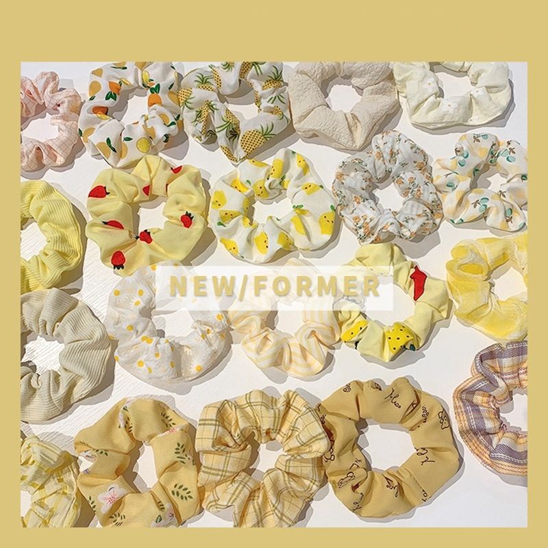 Dây buộc tóc vải scrunchies P1