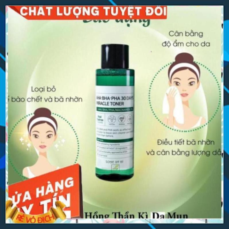 [FREESHIP]-Nước Hoa Hồng Giảm Mụn Some By Mi AHA-BHA-PHA 30 Days Miracle Toner 150ml | BigBuy360 - bigbuy360.vn