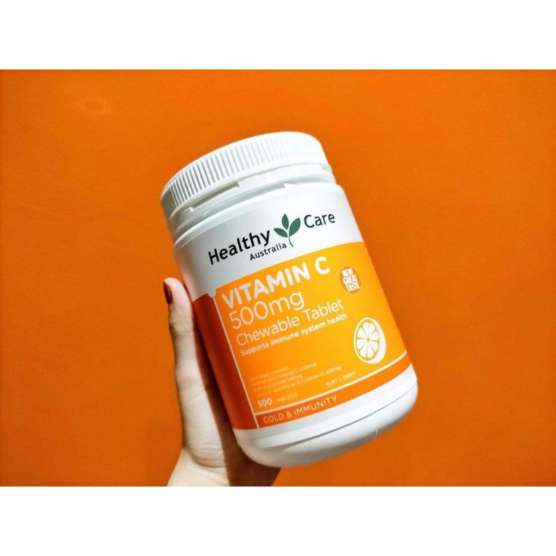 (Mẫu mới) Healthy Care Vitamin C 500mg,300 viên, 500 viên Úc