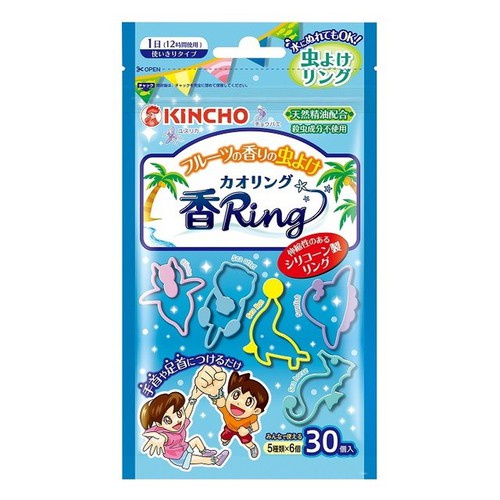 Vòng Đeo Chống Muỗi, Đuổi Côn Trùng Hương Trái Cây Kincho Nhật Bản (30 Chiếc/Túi)