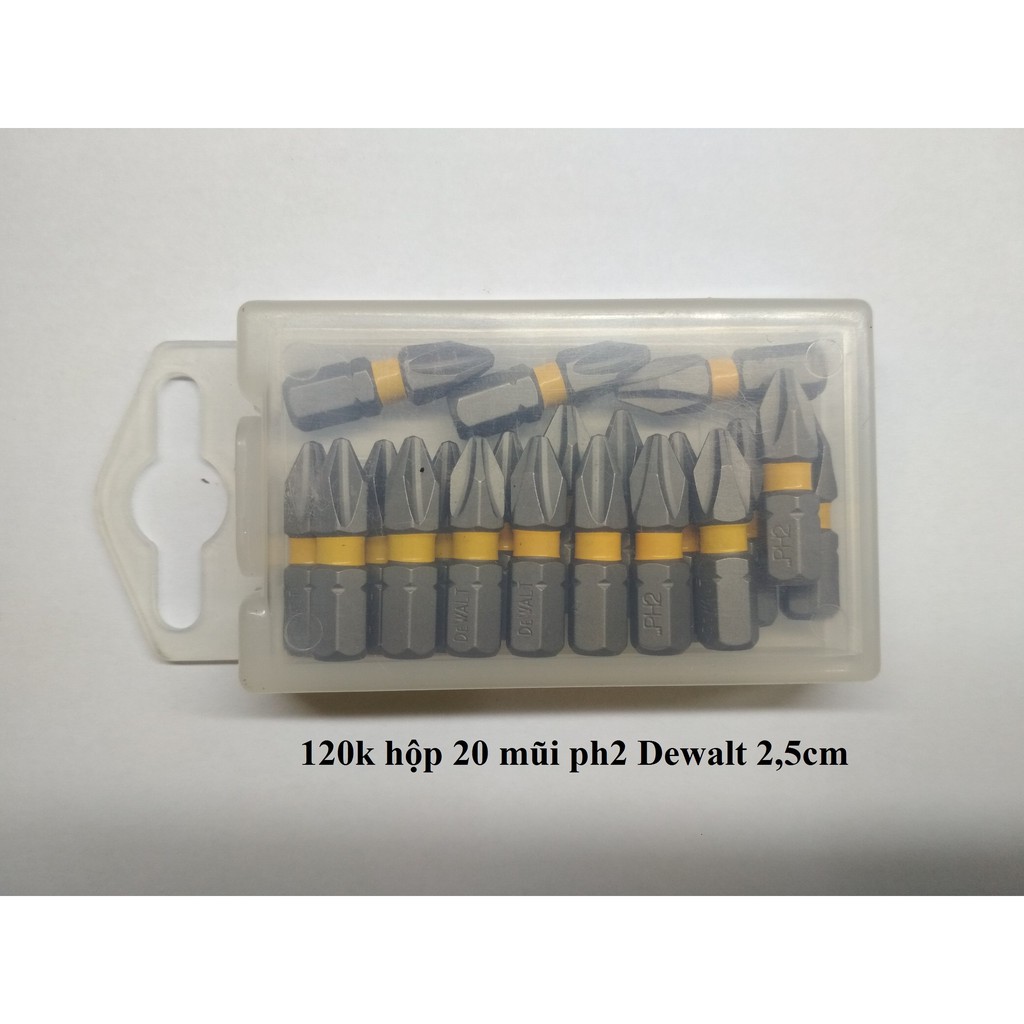 Hộp Mũi vít Dewalt Ph2