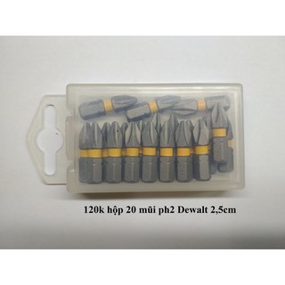 Hộp mũi vít dewalt ph2