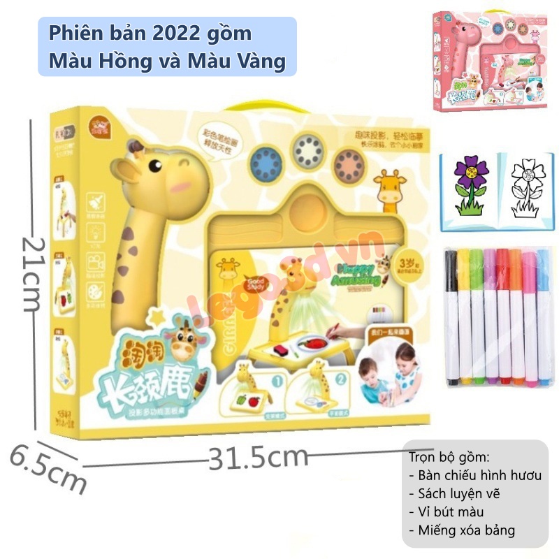 Bàn chiếu đa năng, bàn học vẽ có đèn chiếu thông minh cho bé tập tô tập vẽ Bản 2022 - LEGO3D.VN