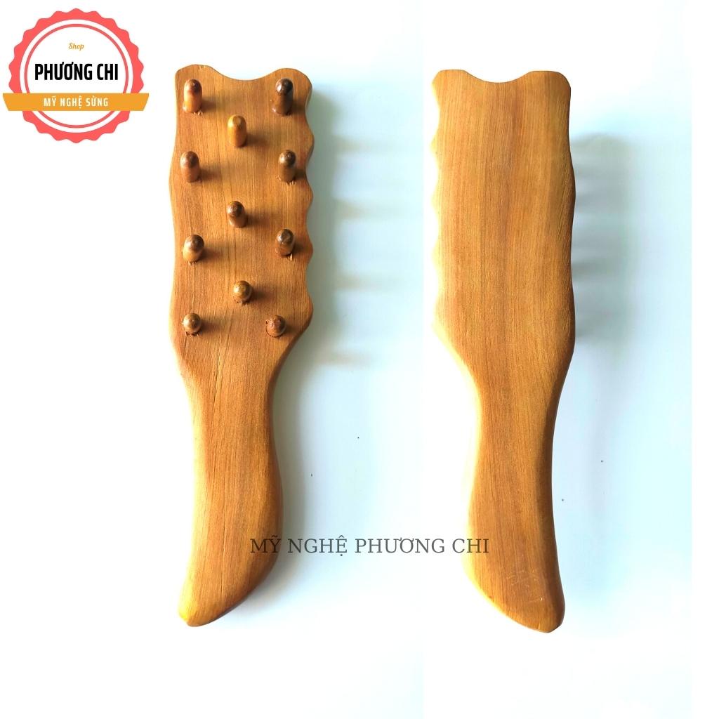 Bàn chải mát xa cơ thể bằng gỗ thơm chuyên dụng | Mỹ nghệ phương chi
