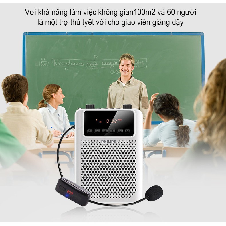 Loa trợ giảng không dây cao cấp Philips SBM-150 FM chính hãng
