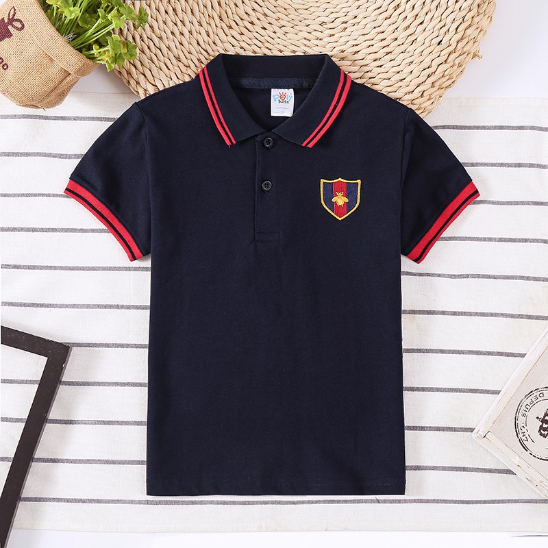 Áo thun polo cotton dành cho bé trai