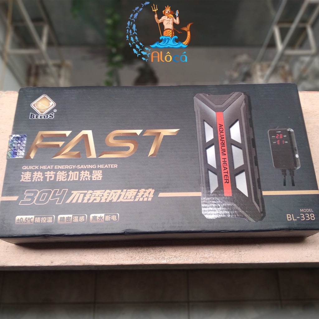 Sưởi chống bỏng có điều khiển Belos Smart BL-338 800W, BL-338 1000W, BL-378 500W, BL-378 1000W cho bể cá cảnh