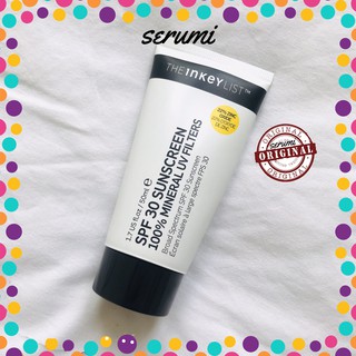 Kem chống nắng hàng ngày SPF 30 Mineral Sunscreen của The INKEY List 50ml