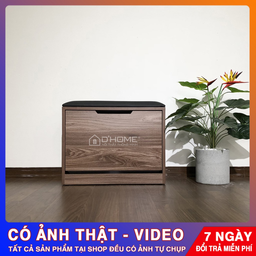 [ Ảnh Thật ] Tủ Giày Thông Minh 3 Tầng Ghế Ngồi Kích Thước 60x45x30cm