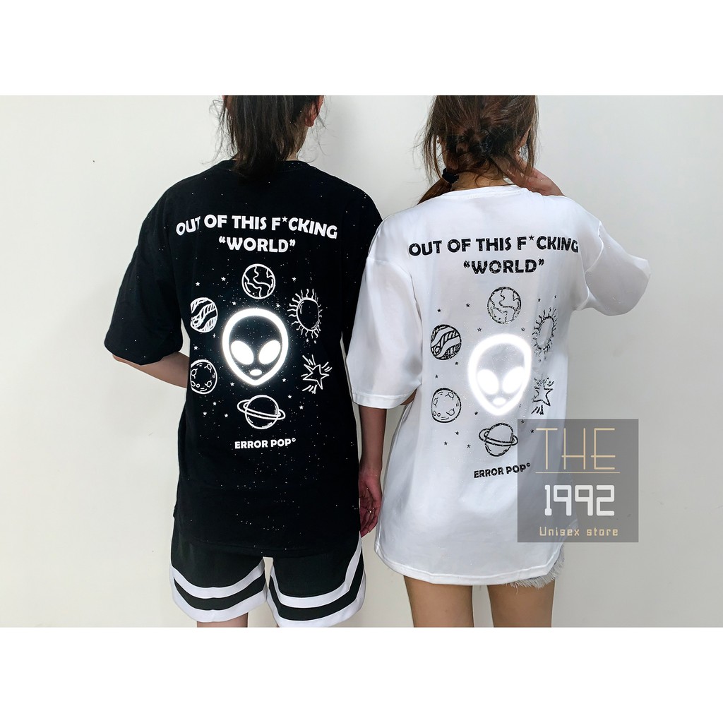 [Mã WASKT410K giảm 10K đơn 50K] Áo thun áo phông tay lỡ phản quang Unisex SV Plus-09 Alien full size M L XL | BigBuy360 - bigbuy360.vn