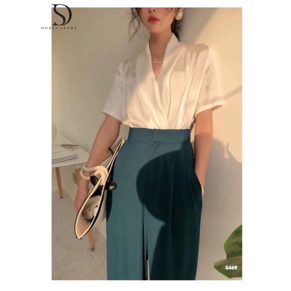 Áo sơ mi lụa nữ phù hợp công sở, dự tiệc