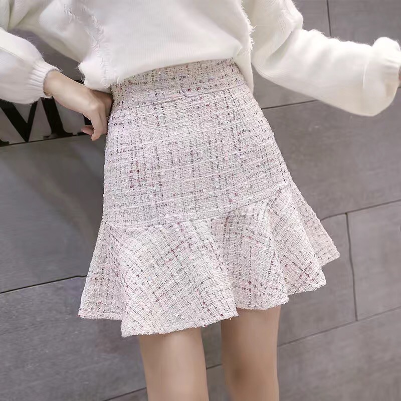 Chân váy dạ nữ dáng ngắn
