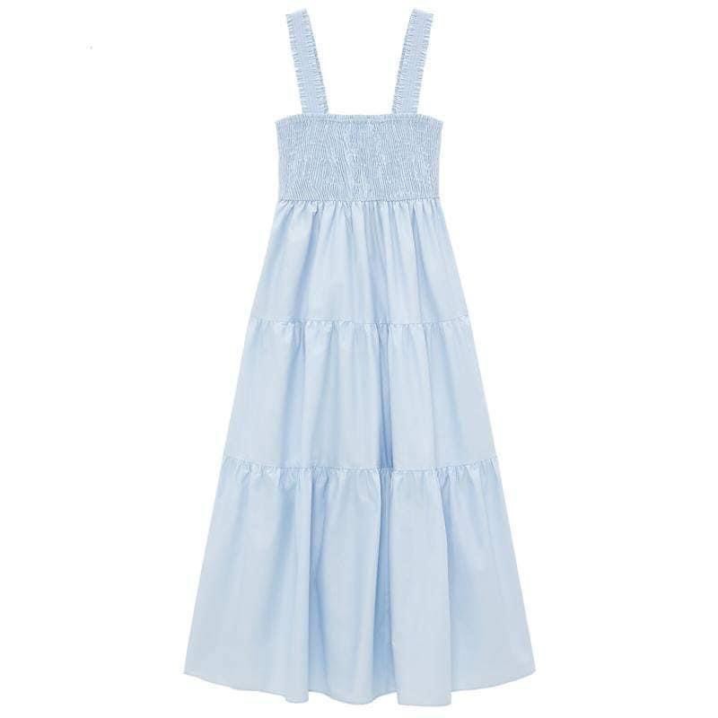 Đầm xòe nữ, đầm nữ màu trắng chất vải đẹp, hàng bán shop, phom váy trẻ trung, dưới 52kg | BigBuy360 - bigbuy360.vn