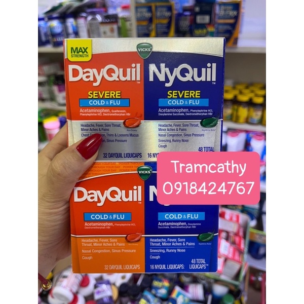 [Tramcathy] Vicks DayQuil &amp; NyQuil Severe Cold &amp; Flu Liquicaps