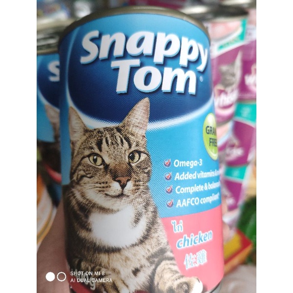Pate cho mèo Snappy Tom, thức ăn ướt cao cấp cho mèo!!! Lon 400g nhiều hương vị